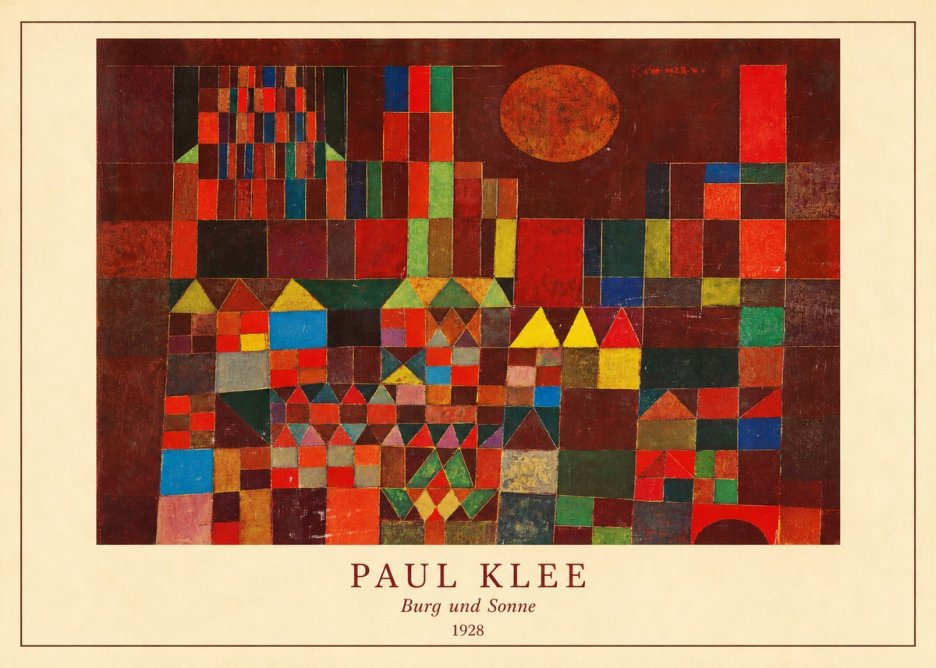 Paul Klee Burg Und Sonne No4 - Póster