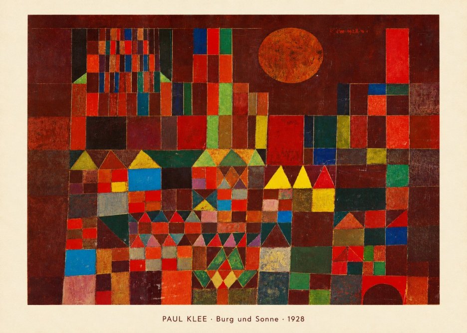 Paul Klee Burg Und Sonne No5 - Póster