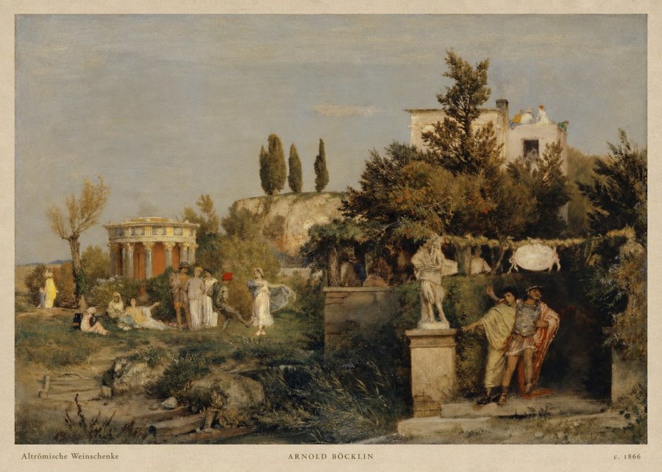 Arnold Böcklin Altrömische Weinschenke No2 - Póster