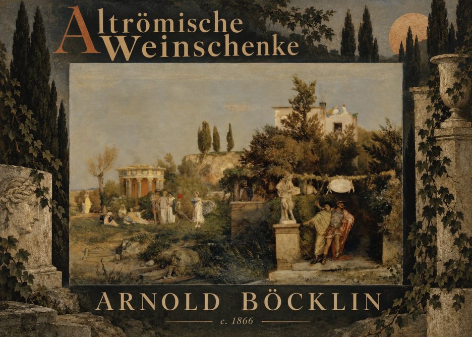 Arnold Böcklin Altrömische Weinschenke No6 - Póster