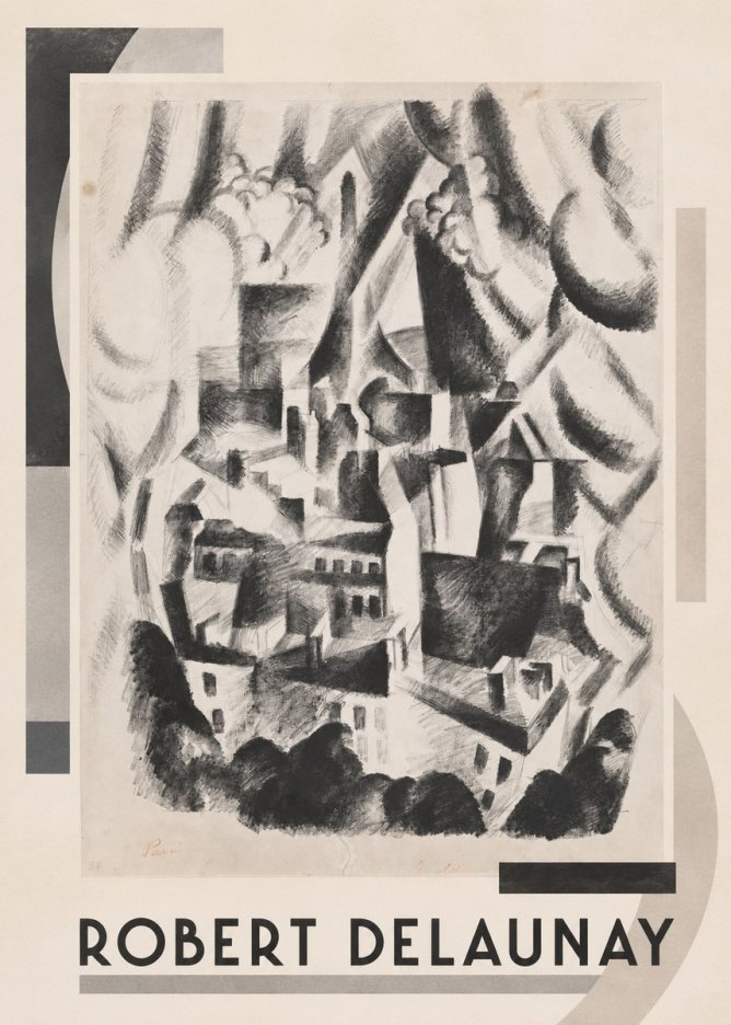 Robert Delaunay Vue Sur La Ville No1 - Póster