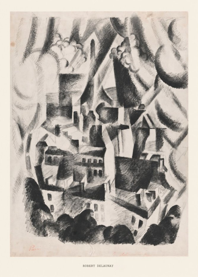 Robert Delaunay Vue Sur La Ville No6 - Póster