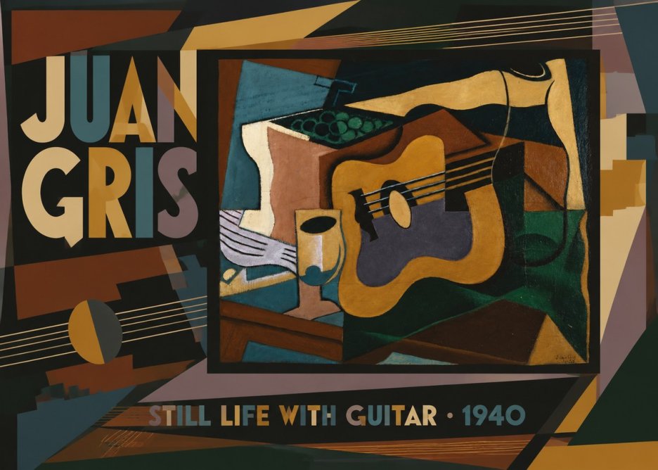 Juan Gris Still Life with Guitar No6 - Póster