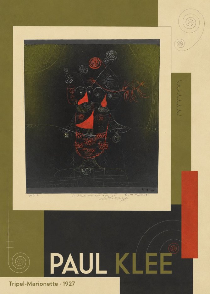 Paul Klee Tripel-marionette No5 - Póster