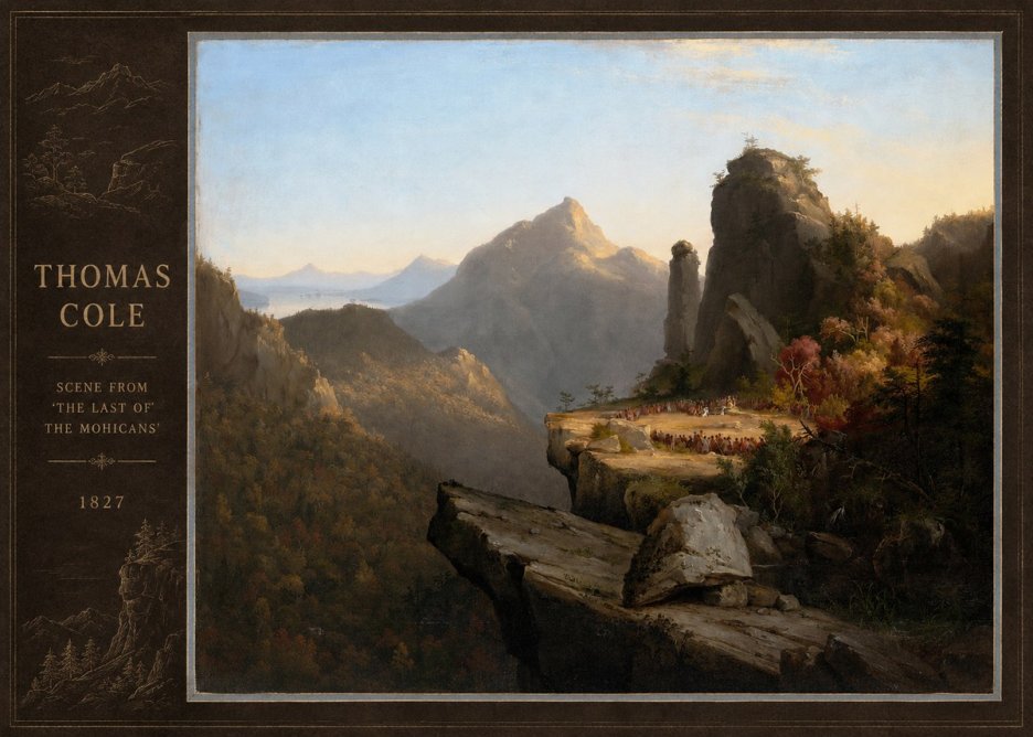 Thomas Cole Scene from 'the Last of the Mohicans' No2 - Póster