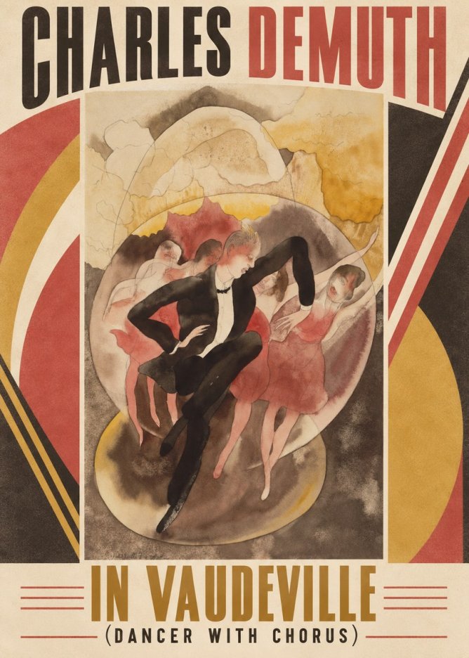 Charles Demuth In Vaudeville (Dancer with Chorus) No6 - Póster