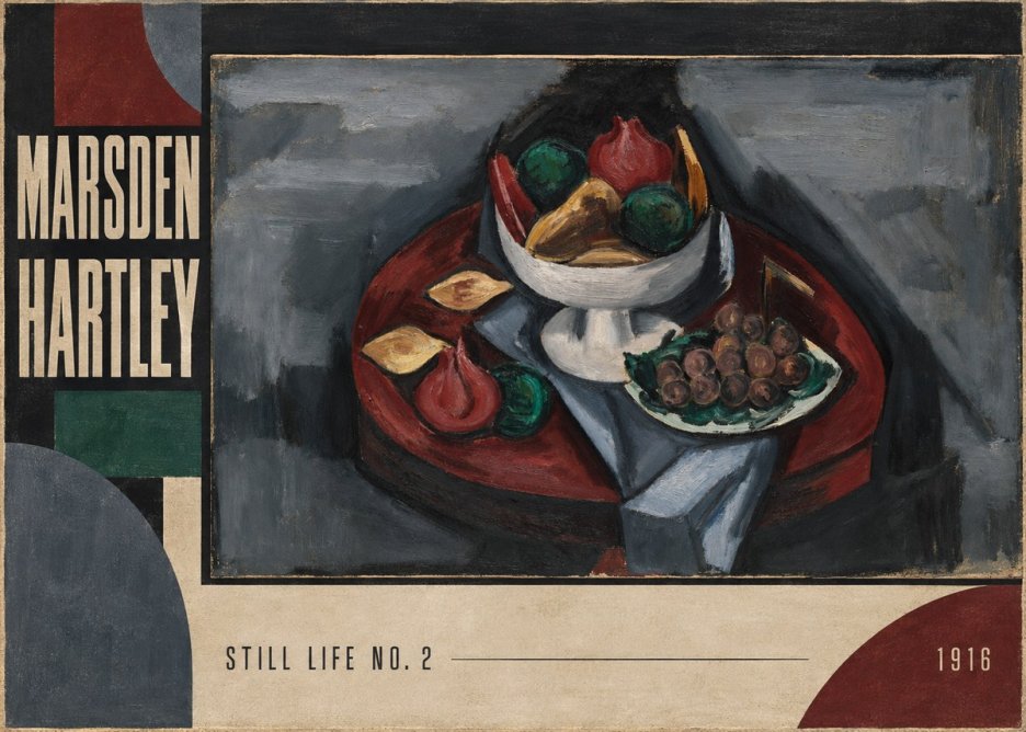 Marsden Hartley Still Life No. 2 No2 - Póster