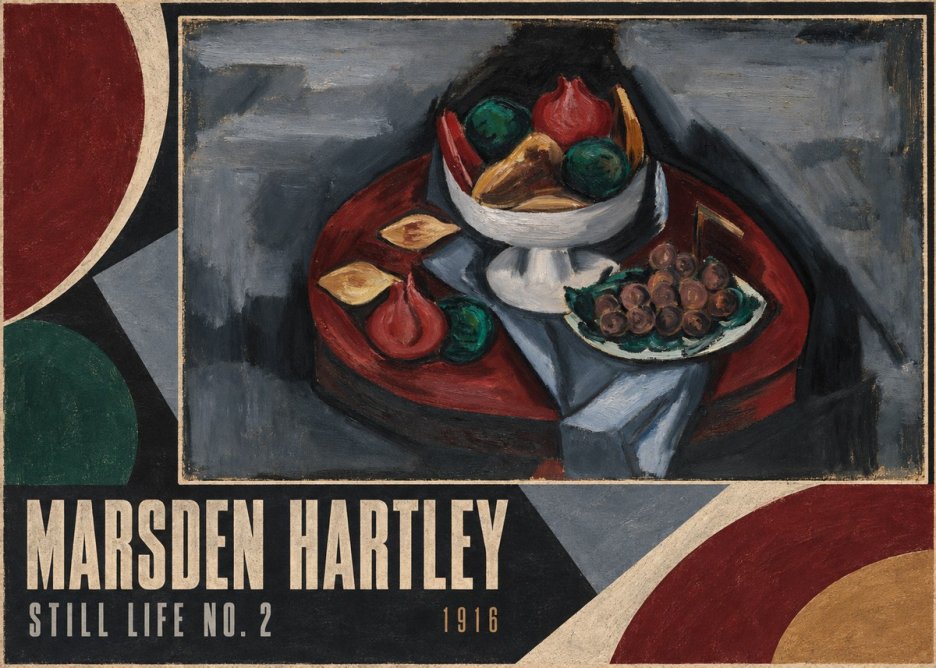 Marsden Hartley Still Life No. 2 No4 - Póster