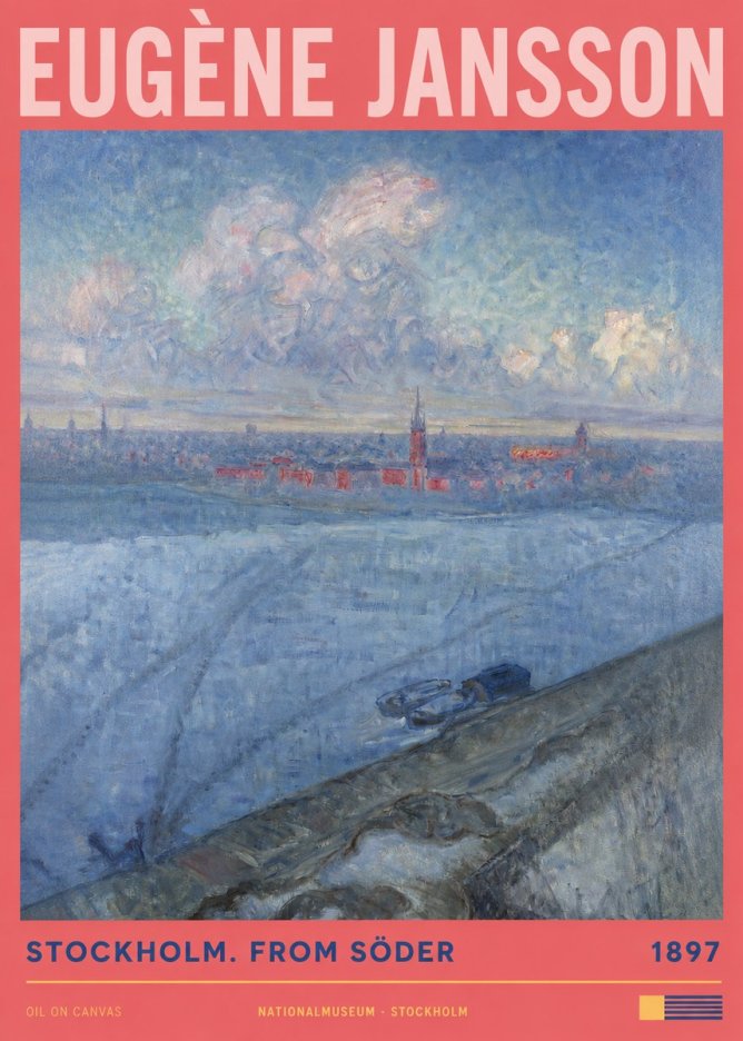 Eugène Jansson Stockholm. from Söder No2 - Póster