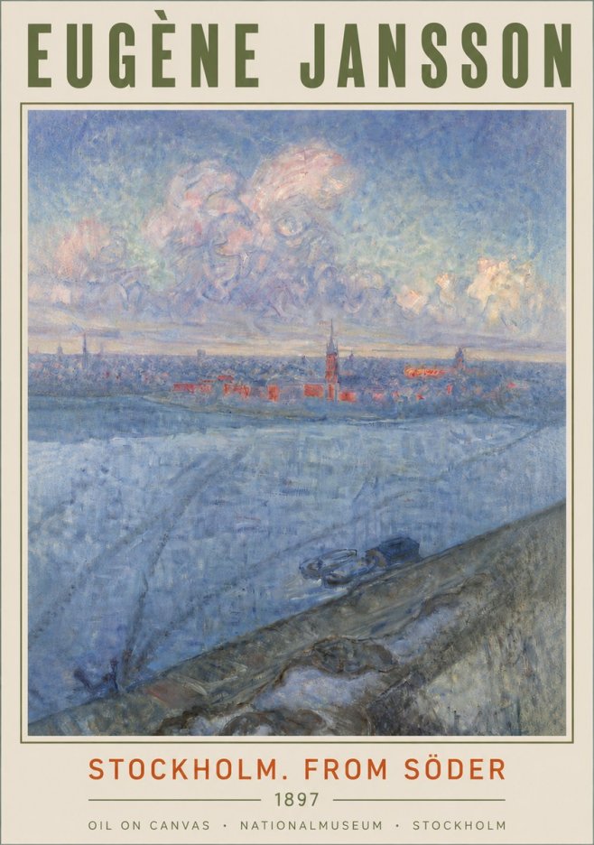 Eugène Jansson Stockholm. from Söder No4 - Póster