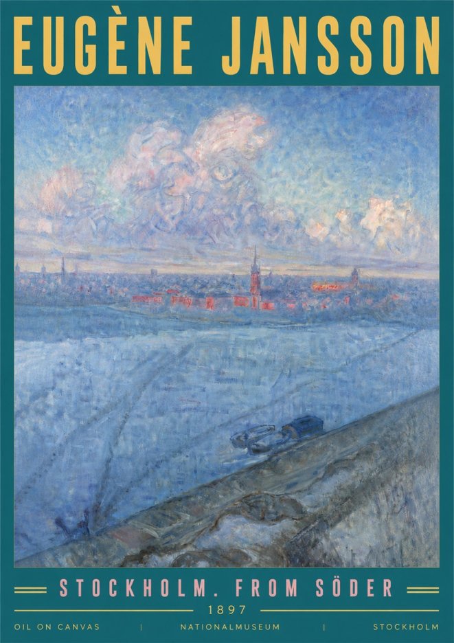 Eugène Jansson Stockholm. from Söder No5 - Póster