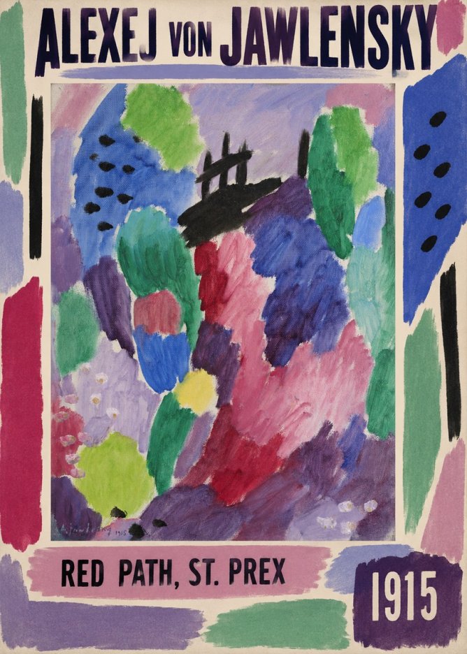 Alexej von Jawlensky Red Path, St. Prex I No2 - Póster