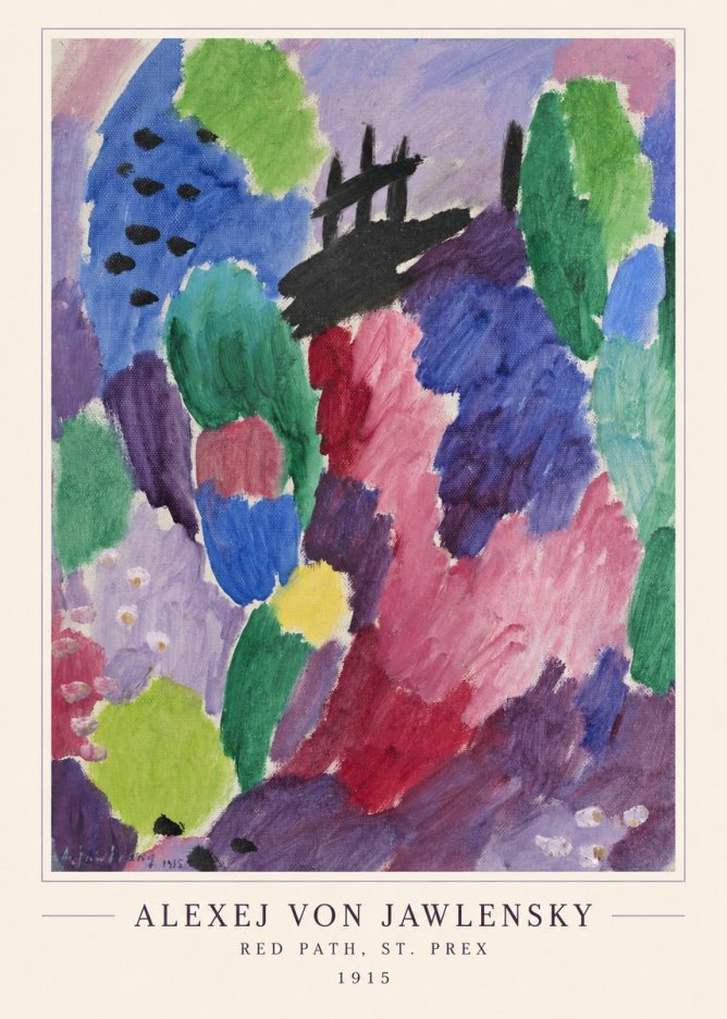 Alexej von Jawlensky Red Path, St. Prex I No4 - Póster