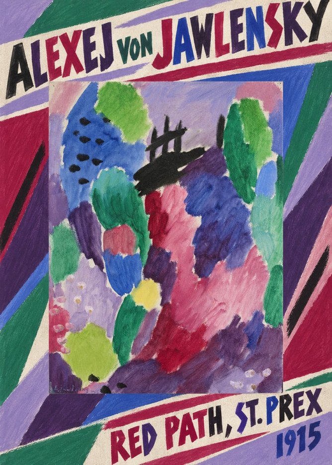 Alexej von Jawlensky Red Path, St. Prex I No6 - Póster