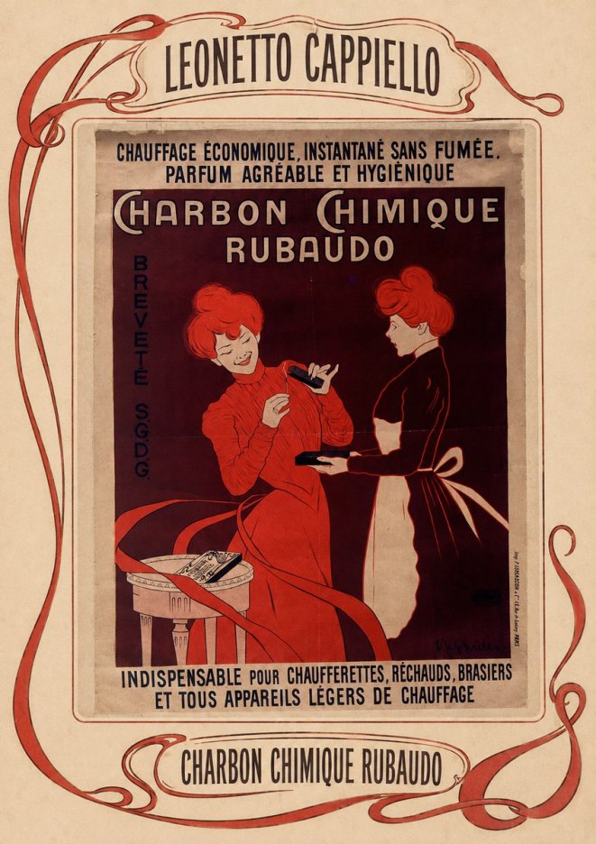 Leonetto Cappiello Charbon Chimique Rubaudo No5 - Póster