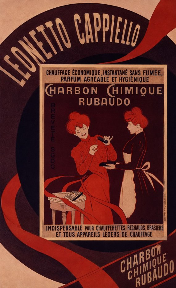 Leonetto Cappiello Charbon Chimique Rubaudo No6 - Póster