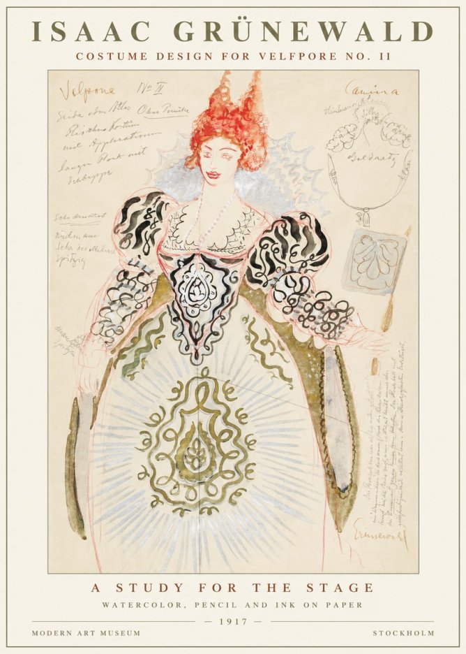 Isaac Grünewald Volpone No Ii No5 - Póster