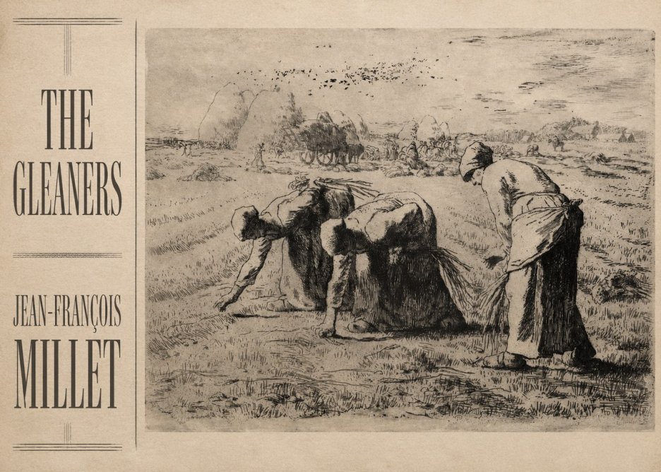Jean-François Millet The Gleaners No2 - Póster