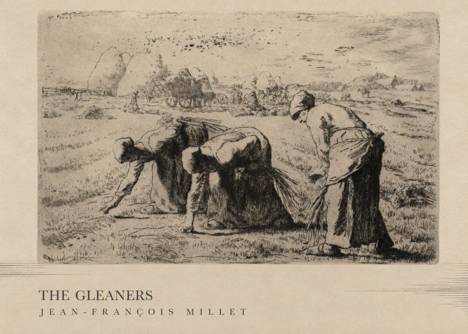 Jean-François Millet The Gleaners No3 - Póster