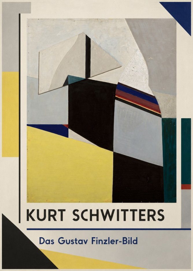 Kurt Schwitters Das Gustav Finzler-bild No1 - Póster