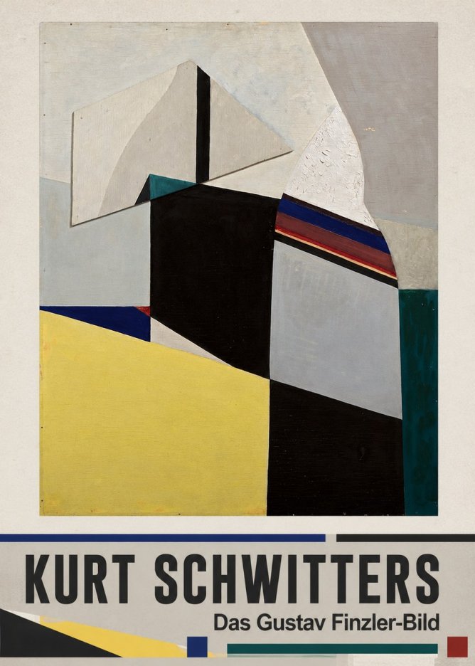 Kurt Schwitters Das Gustav Finzler-bild No5 - Póster