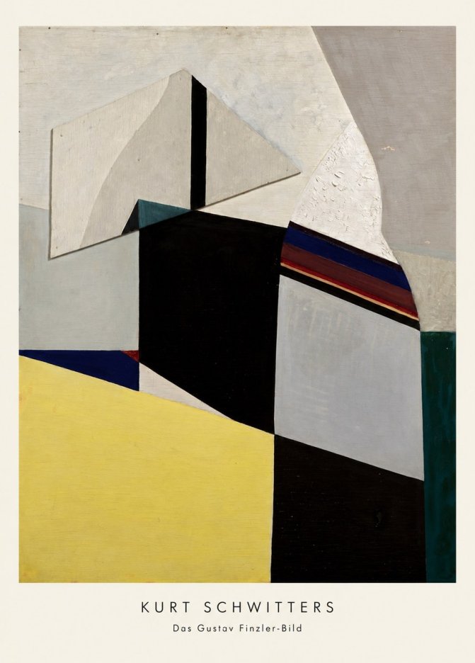 Kurt Schwitters Das Gustav Finzler-bild No6 - Póster