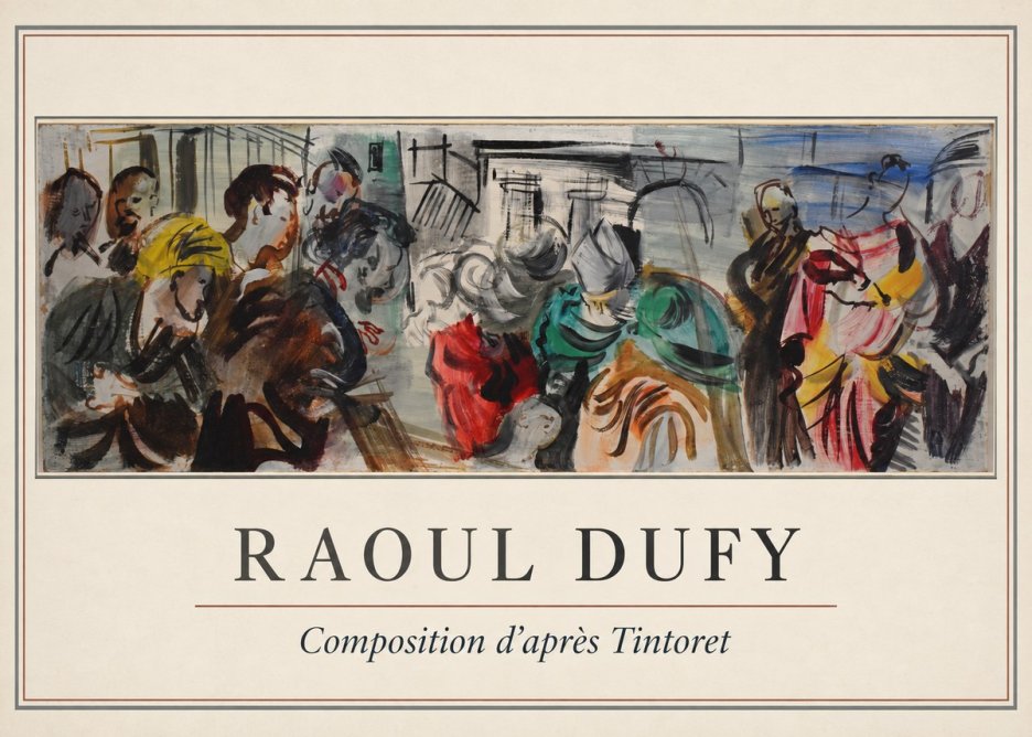 Raoul Dufy Composition D'après Tintoret No1 - Póster