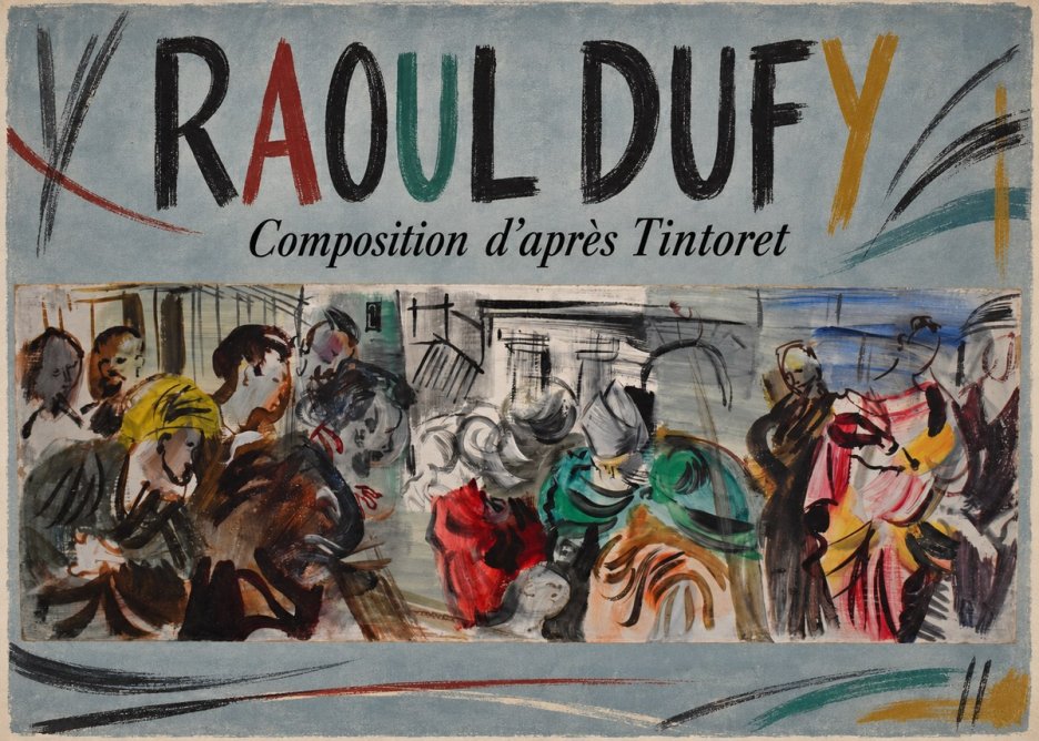 Raoul Dufy Composition D'après Tintoret No3 - Póster