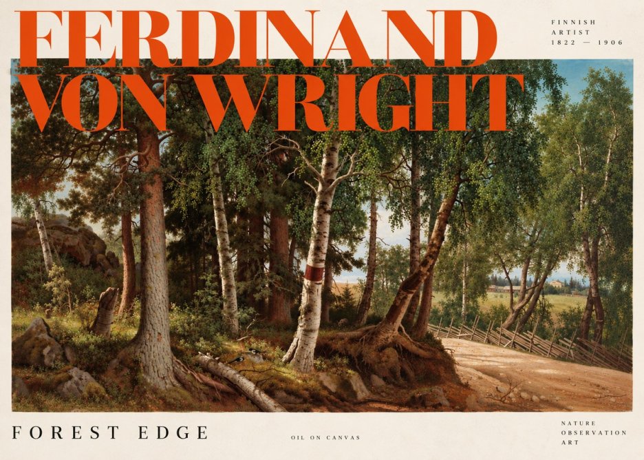 Ferdinand von Wright Forest Landscape No6 - Póster
