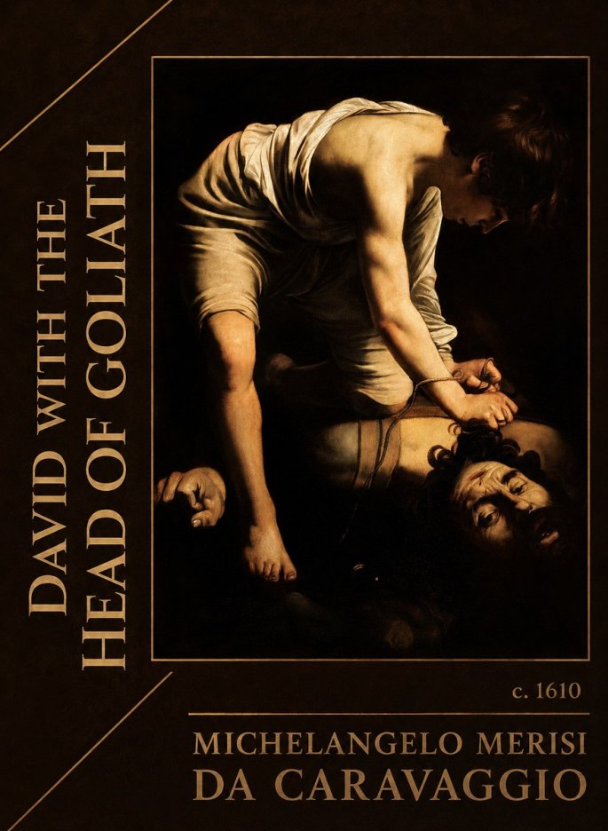 Michelangelo Merisi da Caravaggio David with the Head of Goliath I No2 - Póster