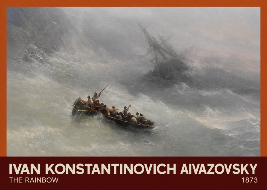 Ivan Konstantinovich Aivazovsky The Rainbow No3 - Póster