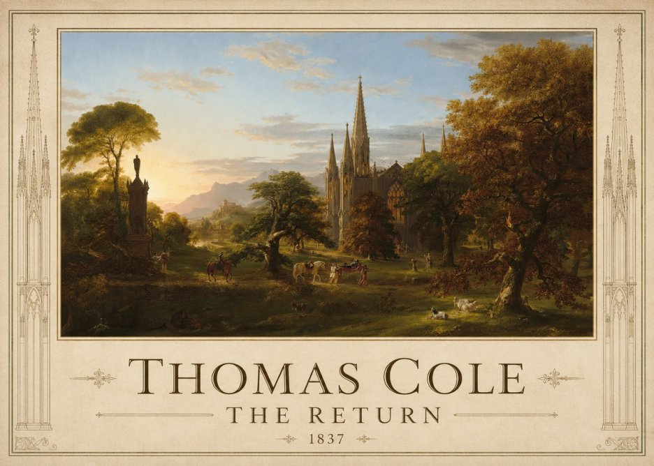 Thomas Cole The Return I No1 - Póster