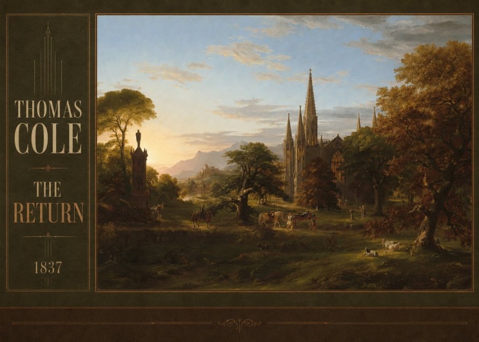 Thomas Cole The Return I No2 - Póster