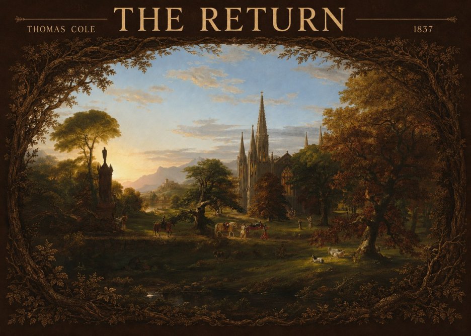 Thomas Cole The Return I No4 - Póster