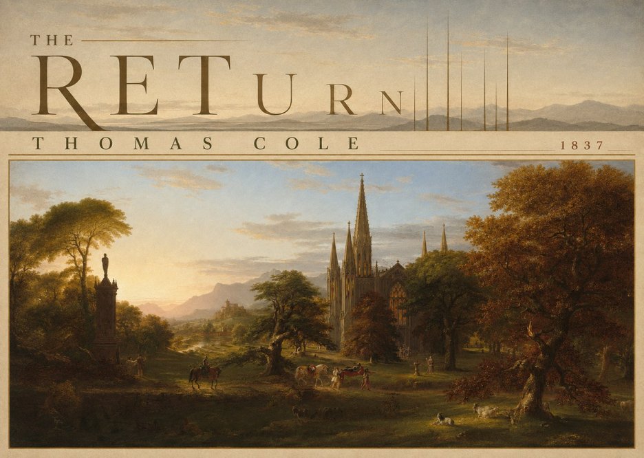Thomas Cole The Return I No5 - Póster