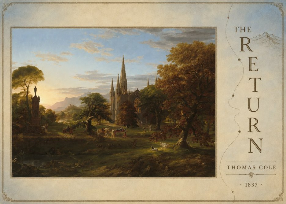 Thomas Cole The Return I No6 - Póster