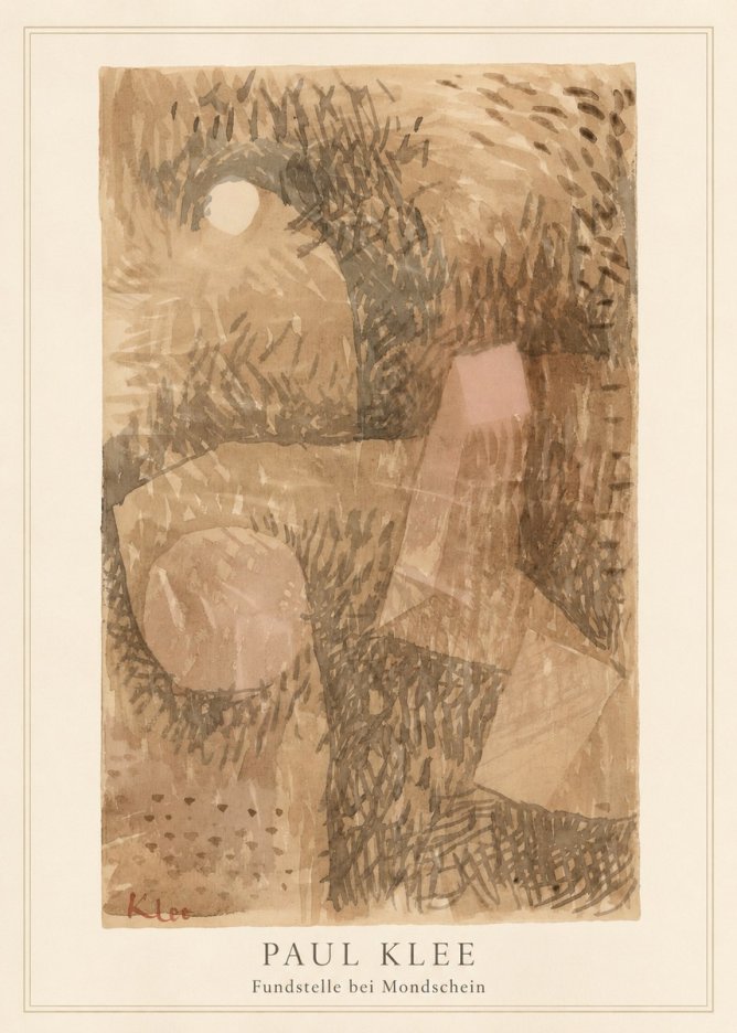 Paul Klee Fundstelle Bei Mondschein No3 - Póster