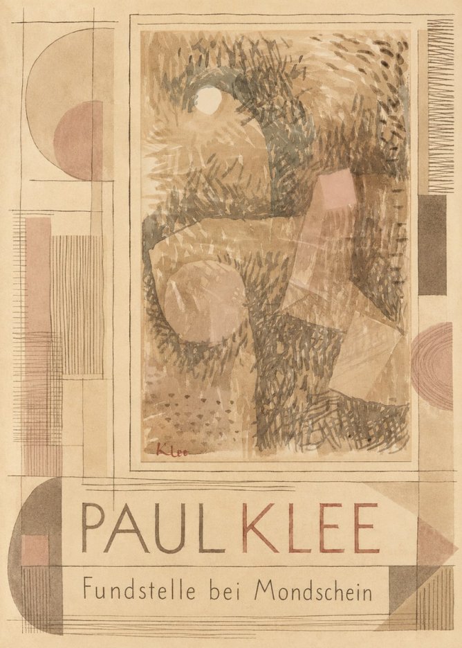 Paul Klee Fundstelle Bei Mondschein No6 - Póster