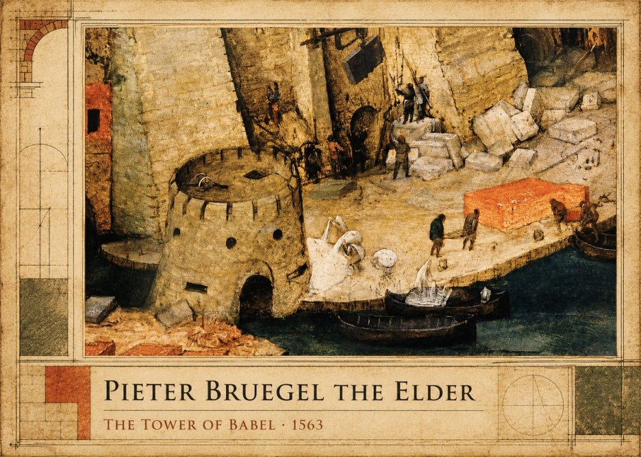 Pieter Bruegel The Tower of Babel II No2 - Póster