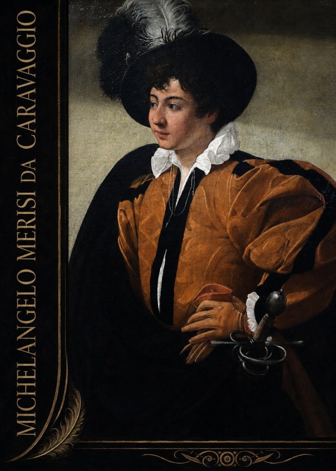 Michelangelo Merisi da Caravaggio Young Man with a Plumed Hat No2 - Póster