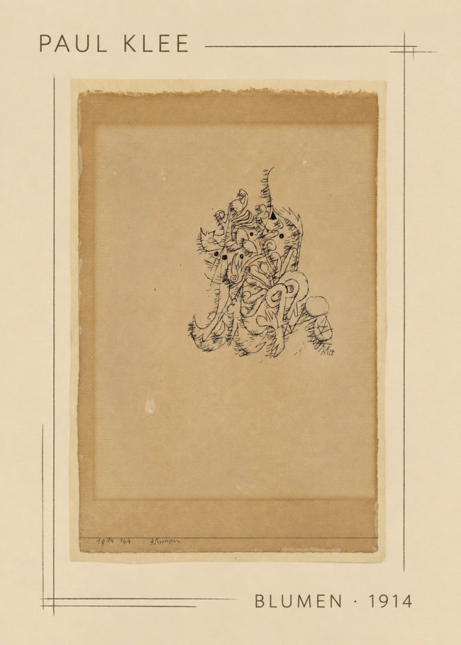 Paul Klee Blumen I No2 - Póster