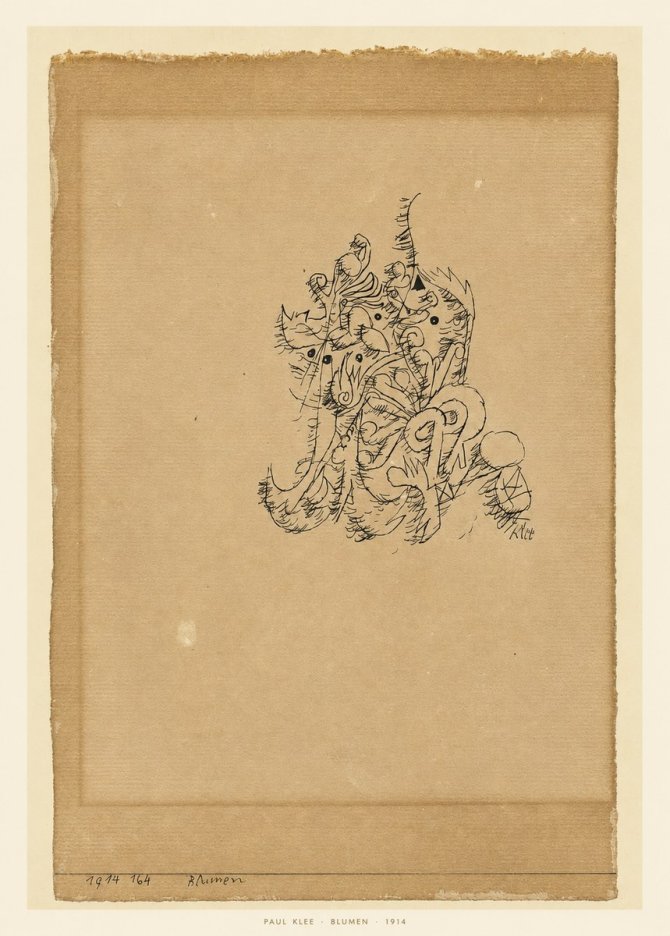 Paul Klee Blumen I No6 - Póster