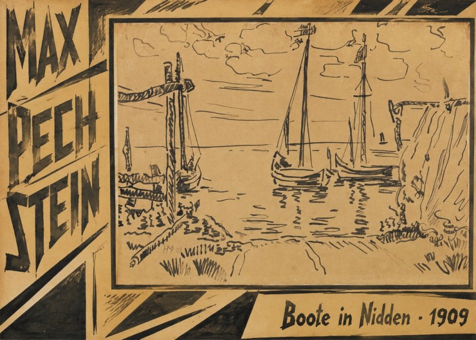 Max Pechstein Boote in Nidden No5 - Póster