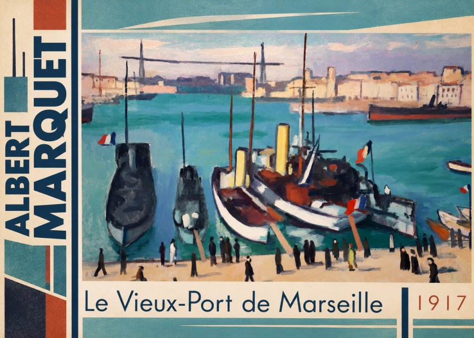 Albert Marquet Le Vieux-port De Marseille No2 - Póster