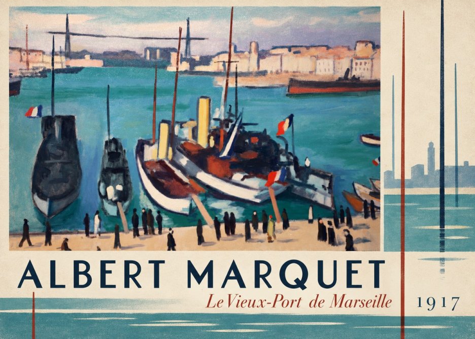 Albert Marquet Le Vieux-port De Marseille No3 - Póster