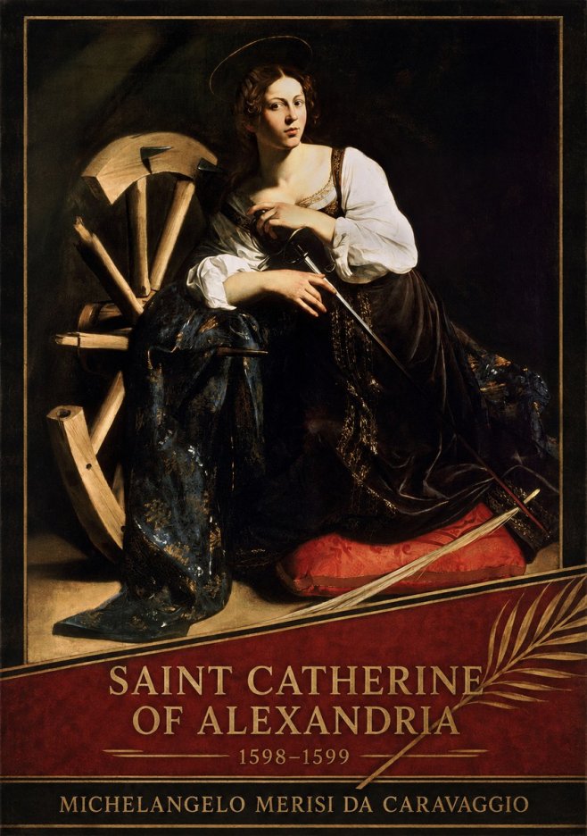 Michelangelo Merisi da Caravaggio Saint Catherine of Alexandria I No4 - Póster