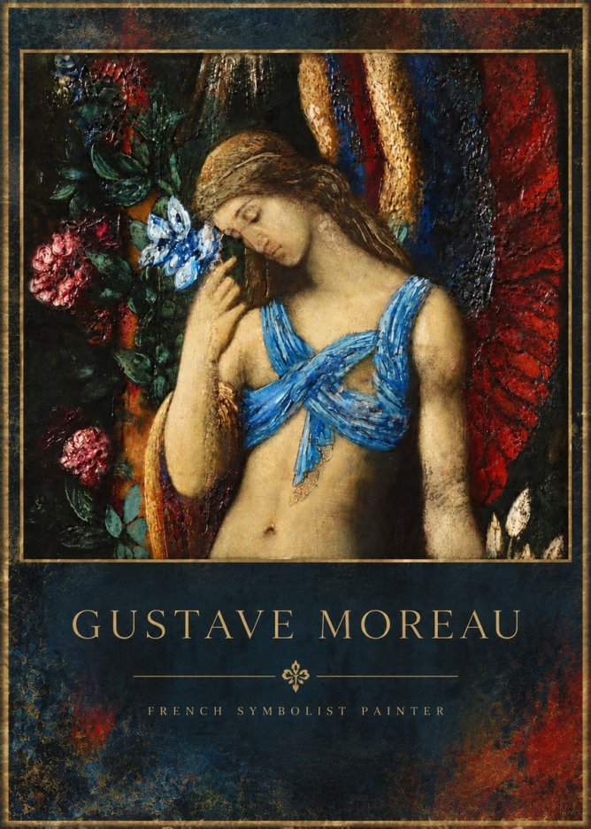 Gustave Moreau The Angel of Death No4 - Póster