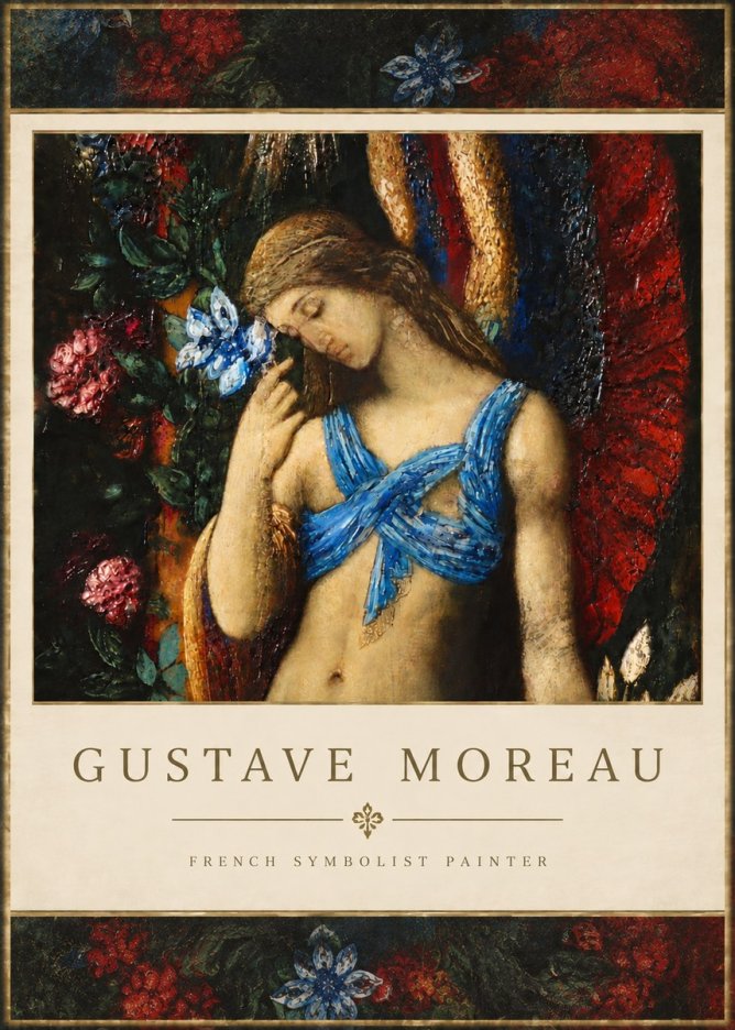 Gustave Moreau The Angel of Death No5 - Póster