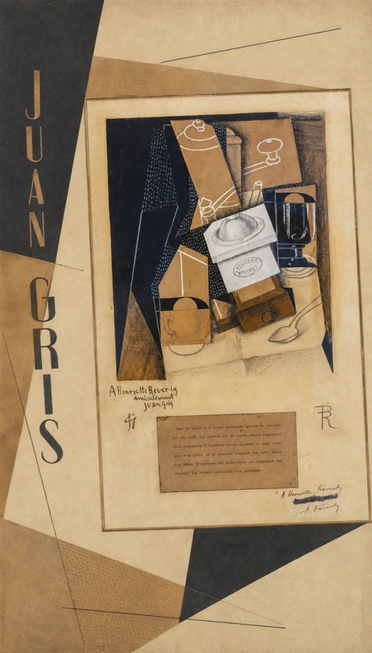 Juan Gris Still Life with Coffee Grinder I No2 - Póster