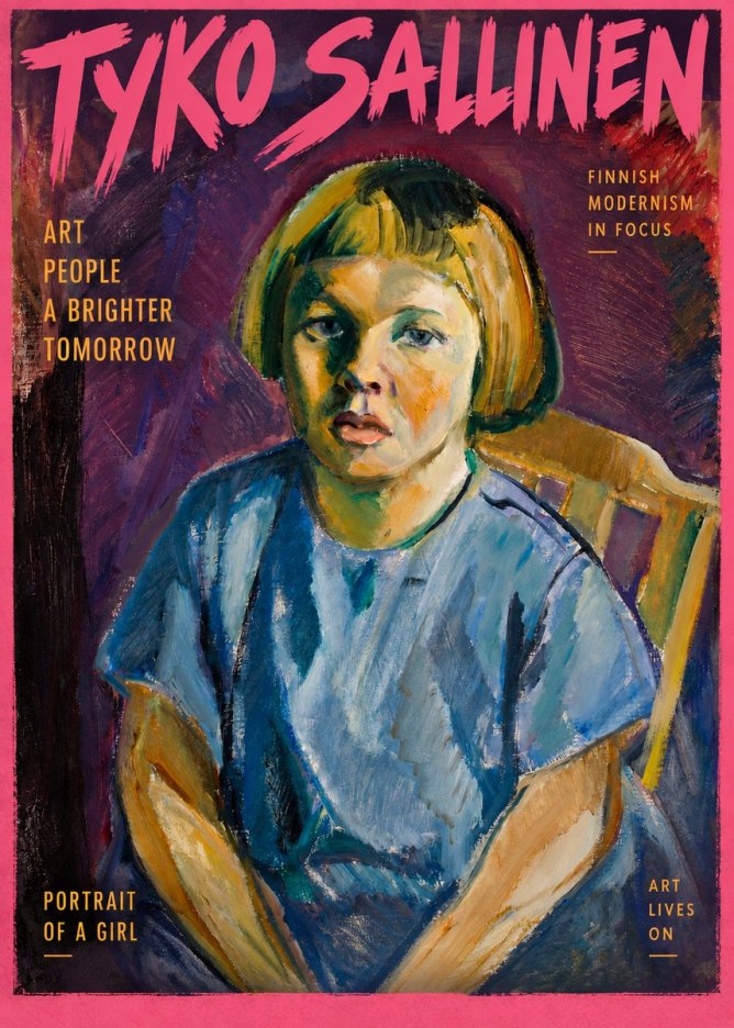Tyko Sallinen Portrait of a Girl I No2 - Póster